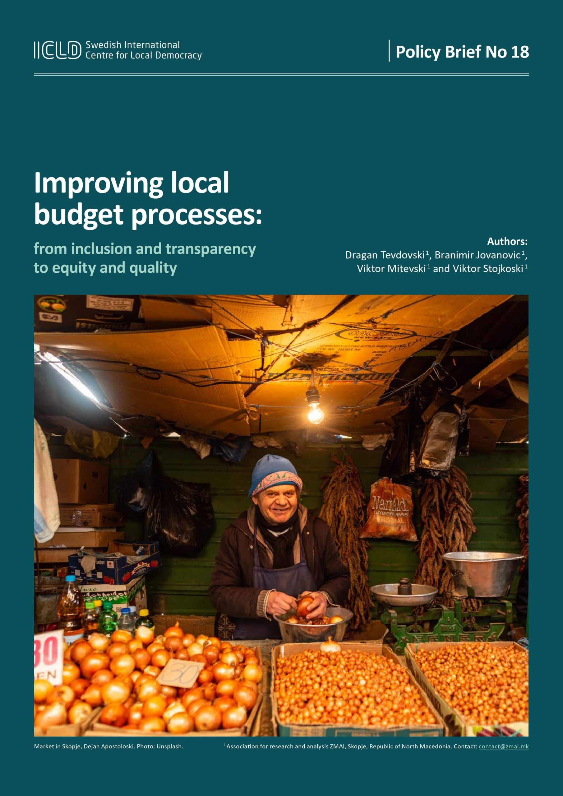 Improving local budget processes: from inclusion and transparency to equity and quality